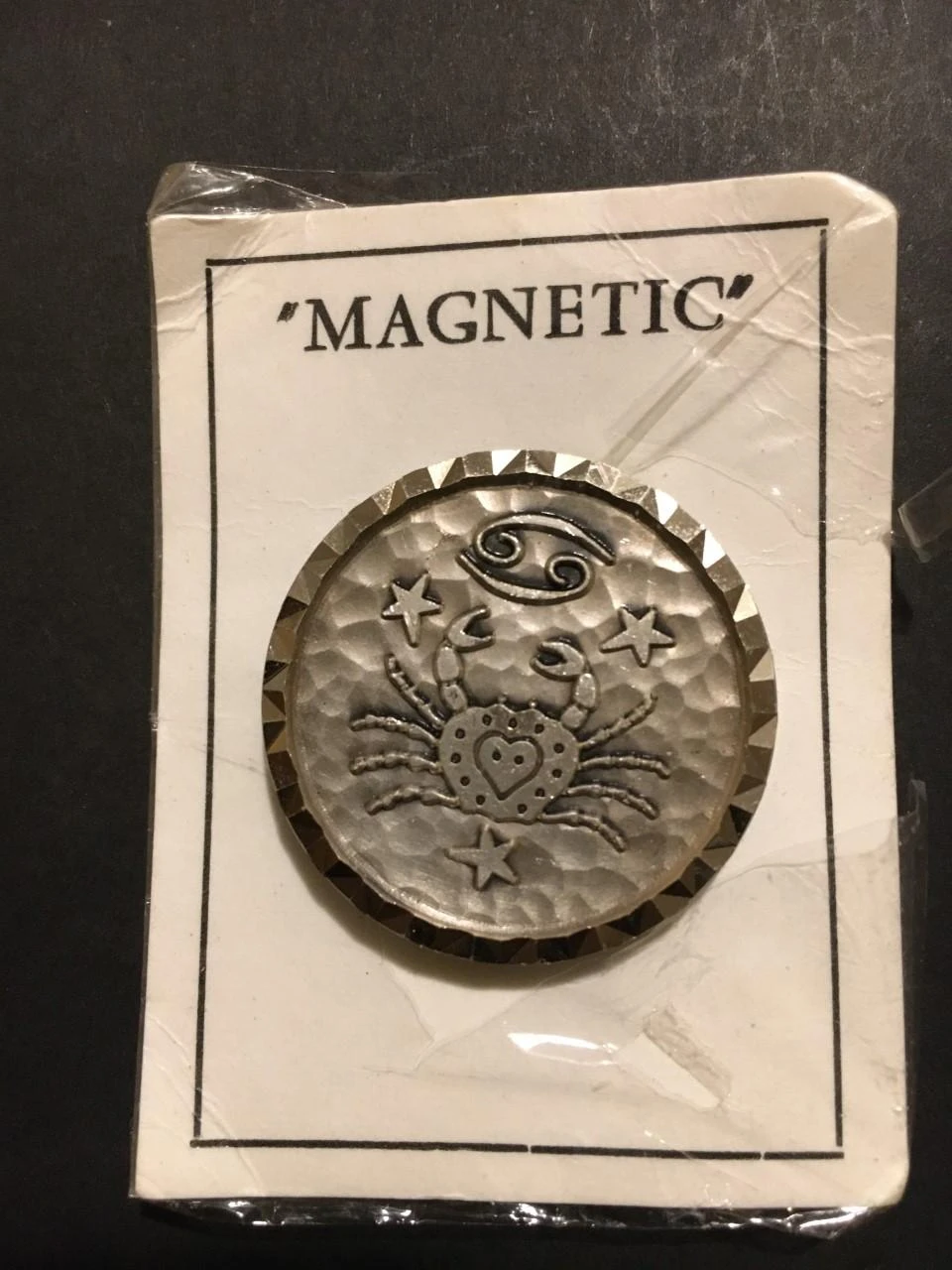 Magnet maighnéad ima magnete iman Cancer plaqué argent 3 cm aimanté Pour frigo o